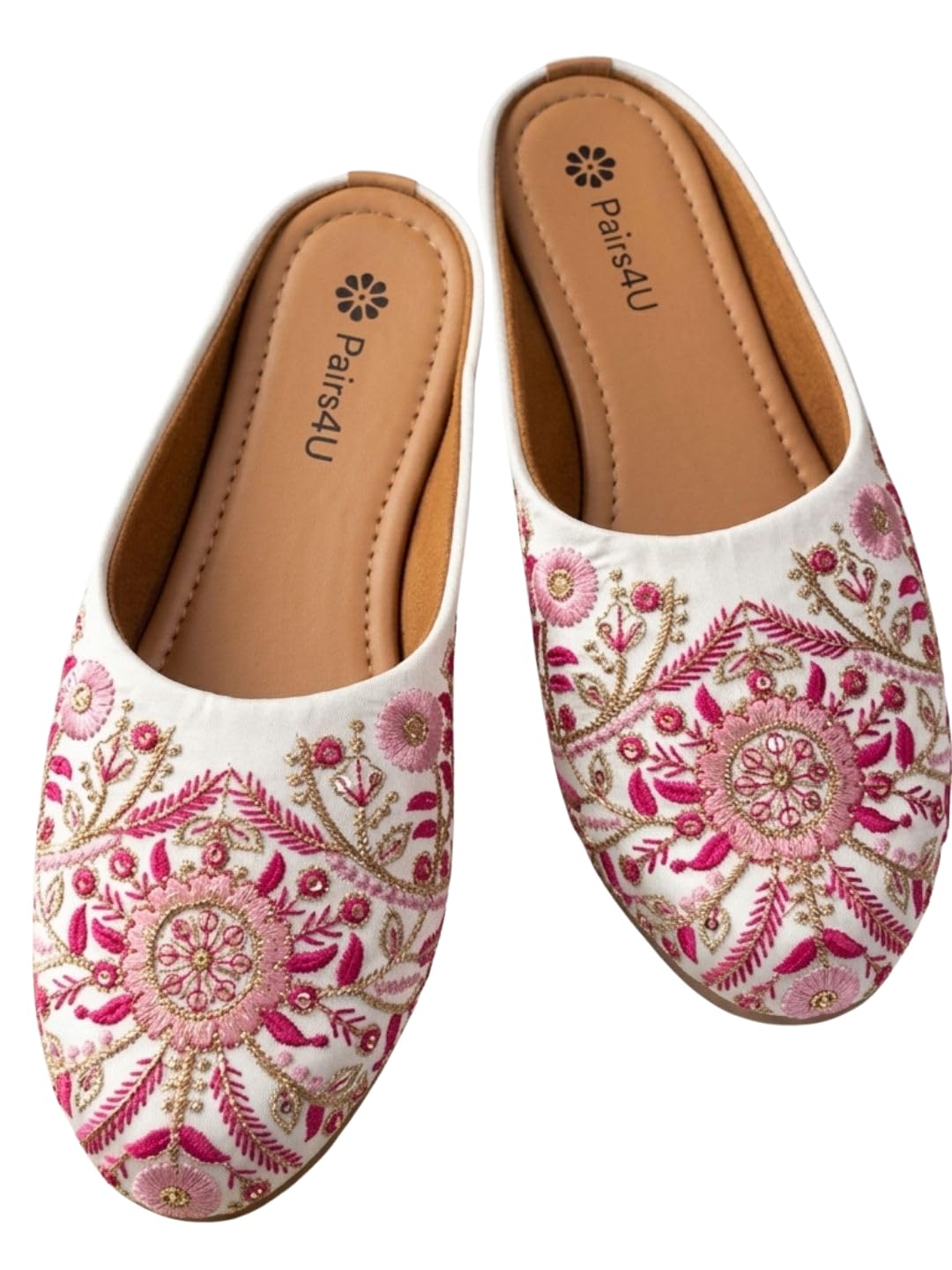 Women Embellished Embroidered Canvas Slip on Flats-picture-33
