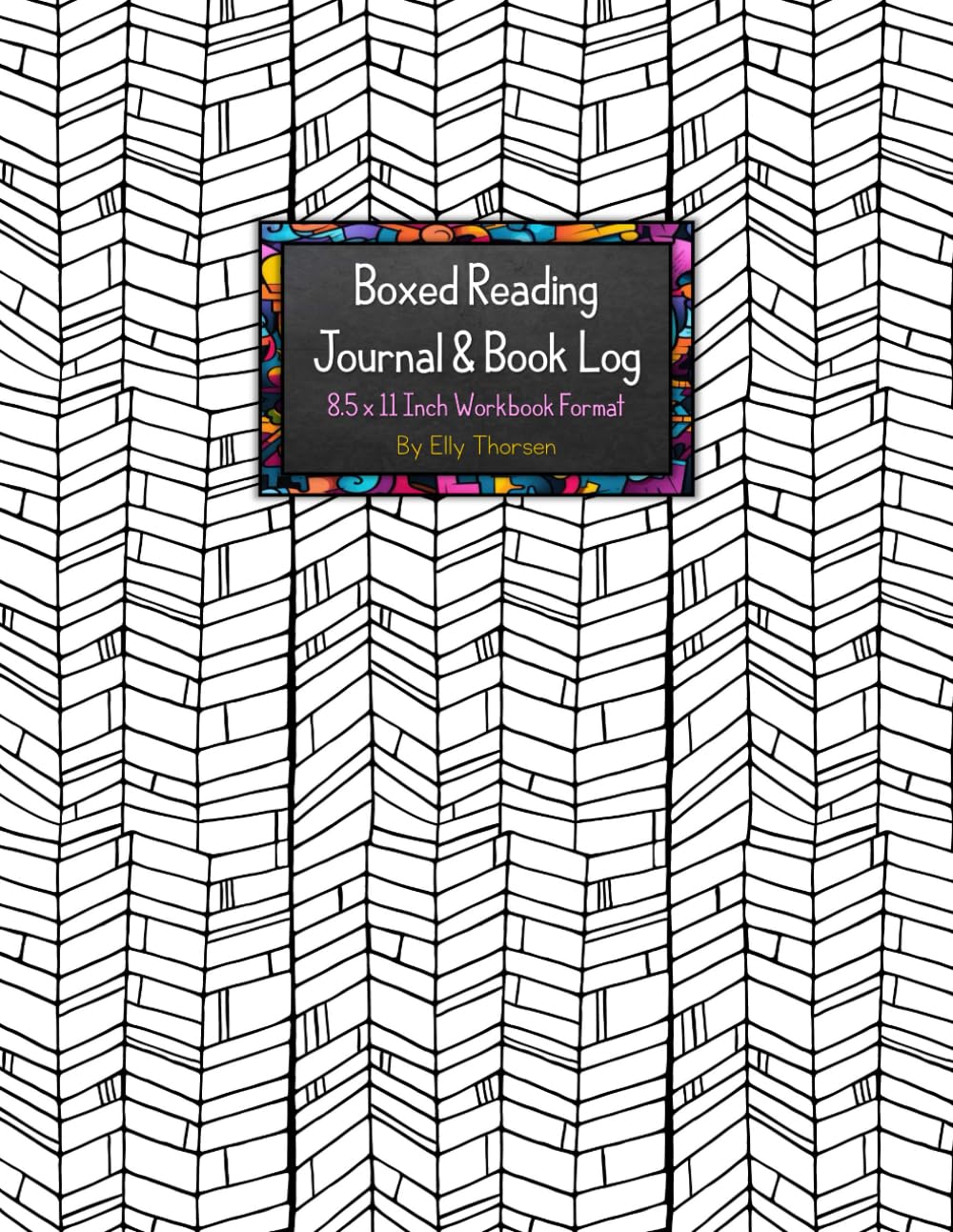 Boxed Reading Journal and Book Log: 8.5 x 11 Inch Workbook Format