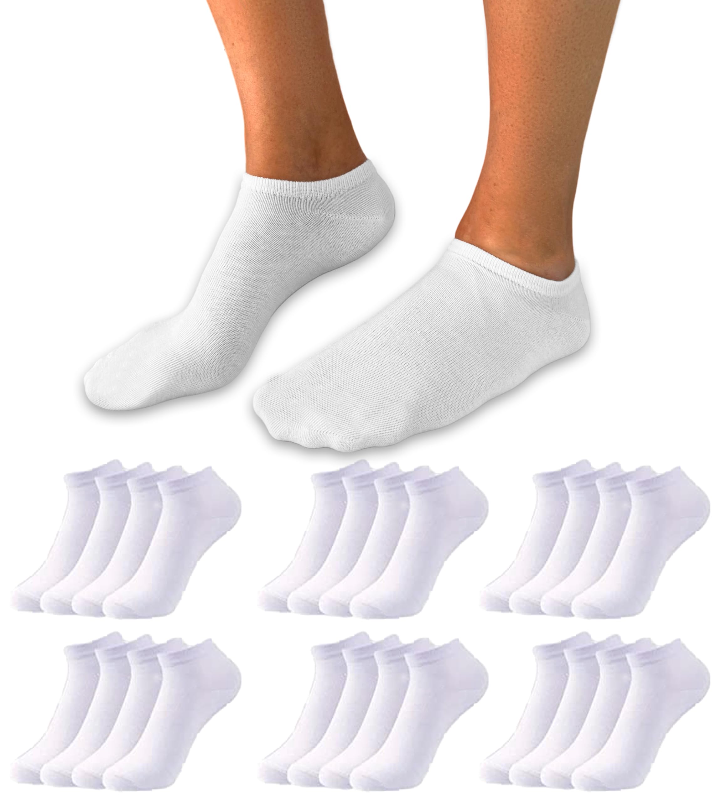 DIVABONNA 12 Pares Calcetines Tobilleros Hombre - Calcetines Tobilleros Mujer - Calcetines Hombre Cortos - Calcetines Mujer Cortos - Calcetines Tobilleros Algodón