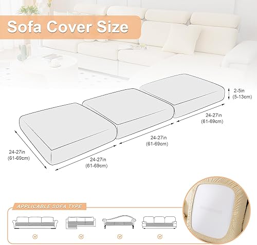 Miniatura 2 de Fundas de cojín impermeables para sofá, fundas de asiento de sofá, protector de muebles para sillón seccional, sofá biplaza para mascotas, niños,