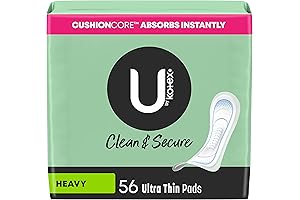 U by Kotex Clean & Secure Ultra Thin Pads: Superior Protection for...