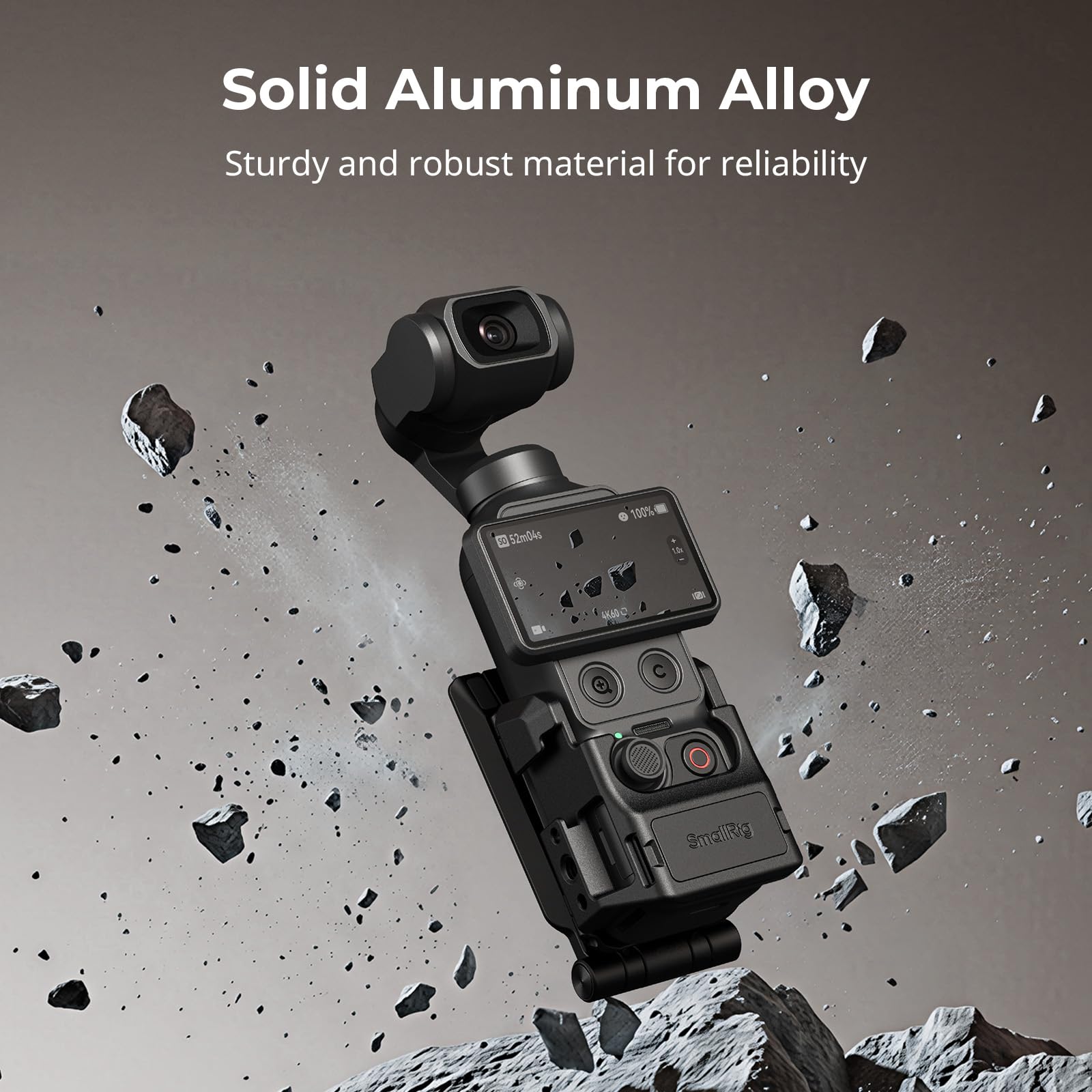 SMALLRIG Magnetischer Stativständer für DJI Osmo Pocket 4/3, 270° Verstellbarer Magnetadapter, 1/4"-20-Gewindebohrungen, Arca-Swiss, Tisch-Vertikalhalterung -6003