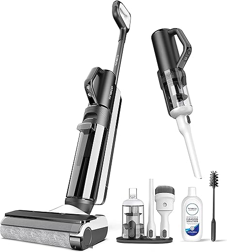 Tineco S5 Combo Cordless Wet & Dry Vacuum Cleaner, Removes Tough Stains, Auto Floor Washer, Self Cleaning Main Brush Technology, Patented iLOOP...
