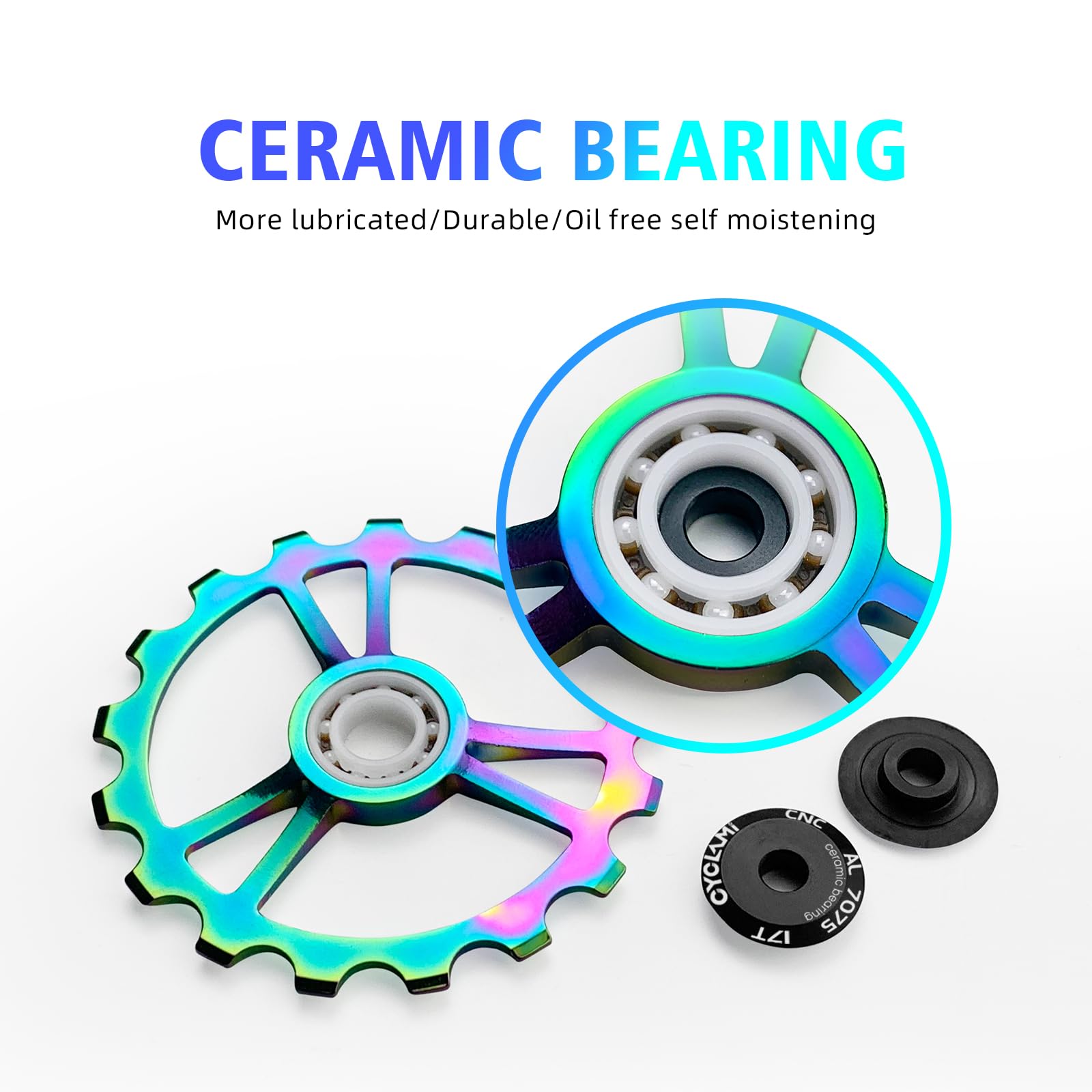 bicicletta in fibra di carbonio deragliatore posteriore bicicletta cuscinetto in ceramica ruote set per SHIMANO Ultegra DURA ACE 105