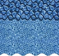 SmartLine Boulder Swirl 15 ft Round Above Ground Pool Liner - Overlap 20 Gauge Vinyl for 48-52" Steel Walls