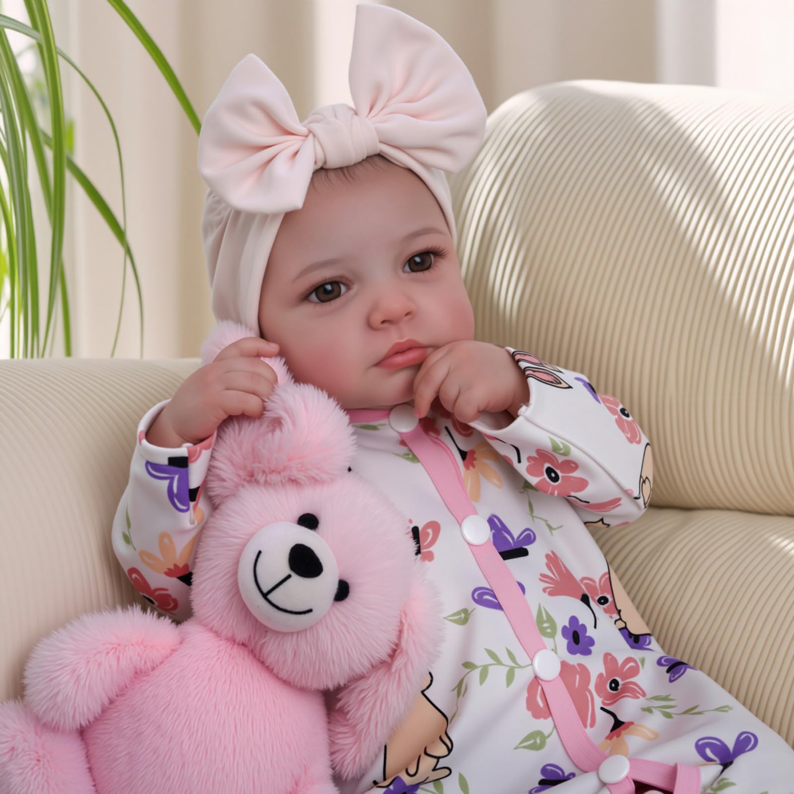 BABESIDE Reborn Baby Dolls - 20-inch Cute Soft Vinyl Realistic Baby Doll Real Life Baby Dolls with Complete Accessories Perfect for Cuddling, Playtime, and Gift GivingClimeCo Certified