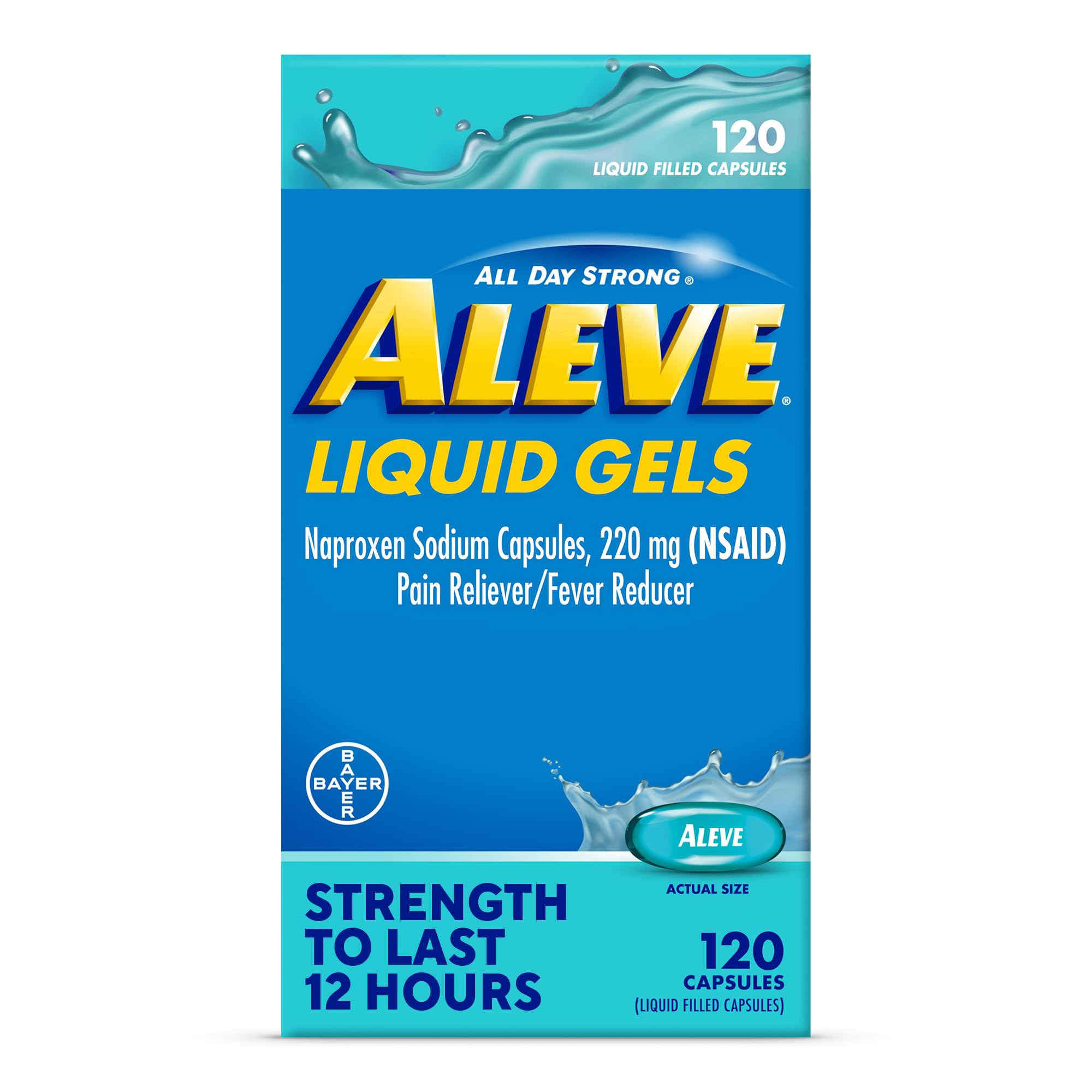 Aleve Liquid Capsules Naproxen Sodium Capsules