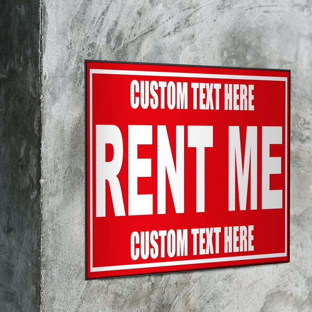 Custom Decal Stickers Multiple Sizes Rent Me Business Industrial Vinyl Safety Sign Label Rentals Personalized Text Here 24x18Inches