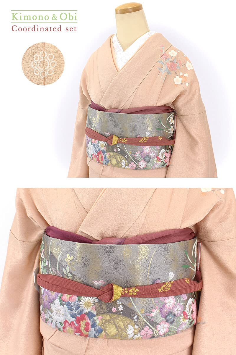みー　6-61 ２点セット　未使用付下げ　袋帯 Amazon.co.jp: 【中古】【礼装着物2点セット】 付下げ 袋帯