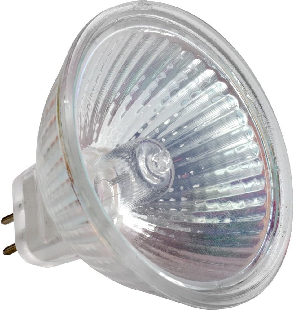 Higuchi MR 8019C - 50 Watt MR16 Halogen Light Bulb, 12 Volts, 60 Degree Wide Flood