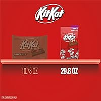 Vista 4 de KIT KAT Tamaño de bocadillo de oblea de chocolate con leche, paquete de fiesta de caramelos, 29.8 onzas