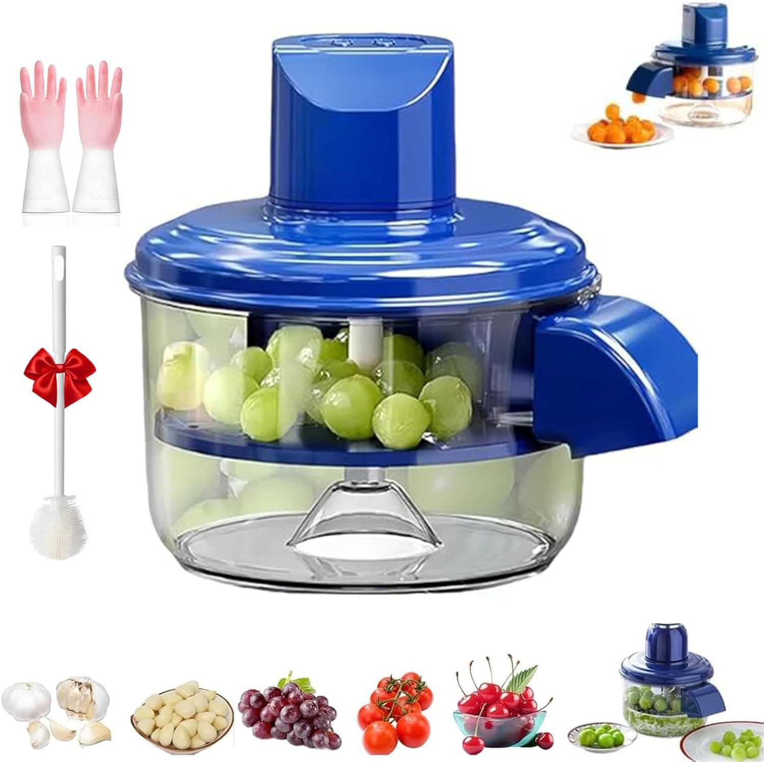 Electric Potato Peeler, Automatic Grape Garlic Peeler Machine, Electric Peeler Fruits and Vegetables, Rechargeable Fruit and Vegetable Peeler Skin Remover for Home Kitchen Easy Clean (1pcs)