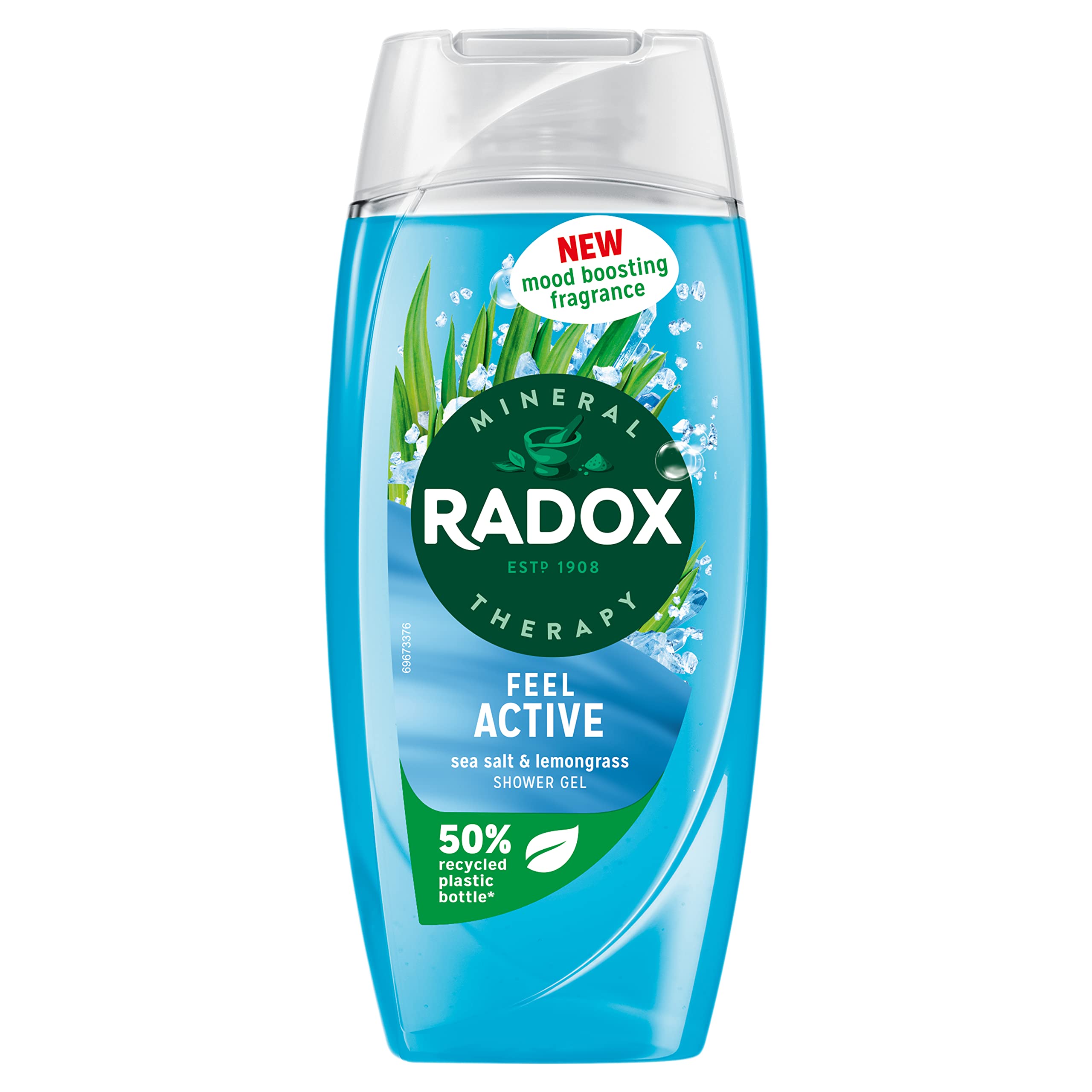 Radox Mineral Therapy Feel Active Shower Gel - Sea Salt and Lemongrass - 225ml