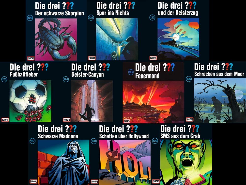 Die Drei Fragezeichen 3 ??? Hörspiel 120 - 129 12x 120er 120 121 122 123 124 125 126 127 128 129 Europa