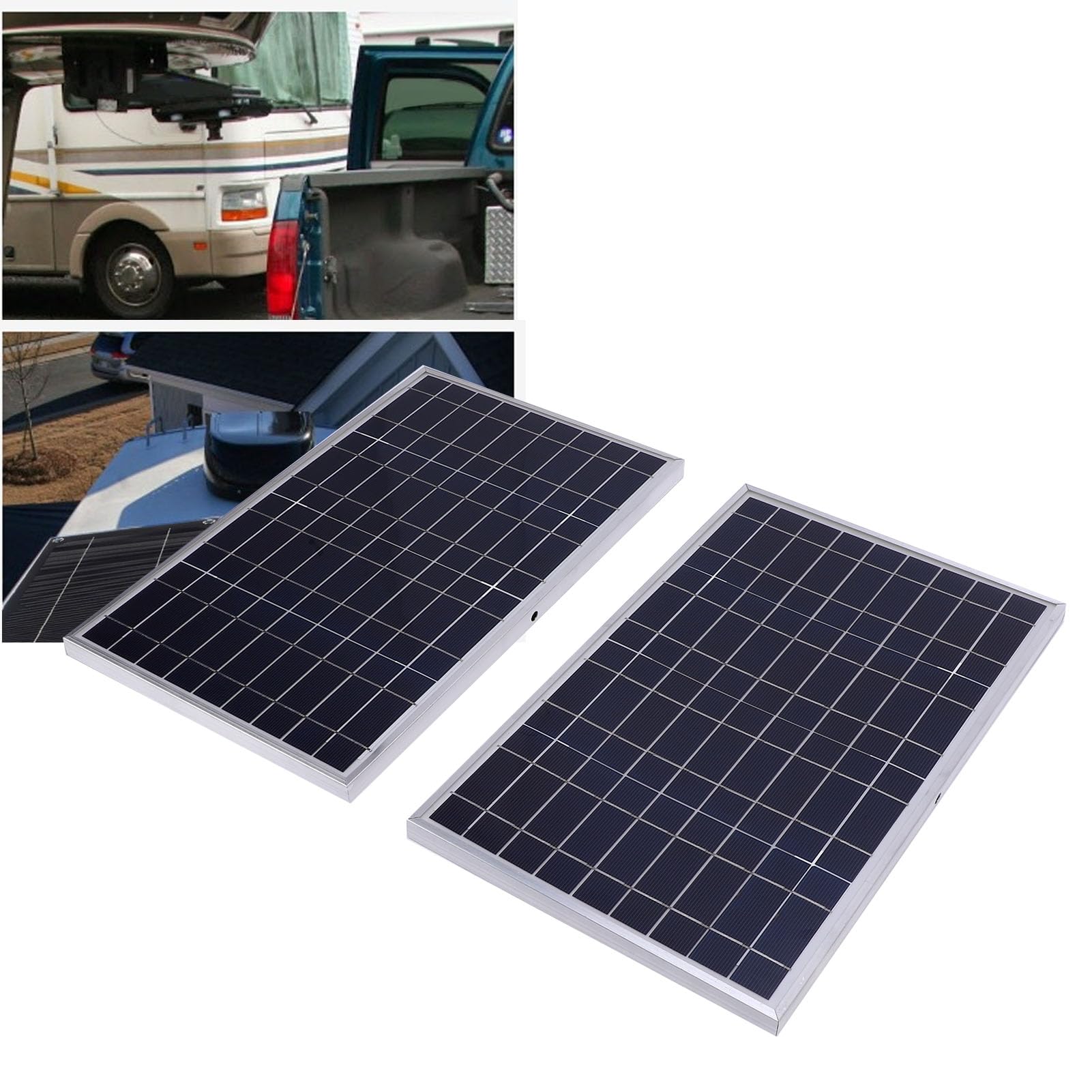 Kit de panneaux solaires 200 W, pour centrale électrique, camping en camping-car, chargeur solaire avec un rendement élevé de 23% et indice de protection IP67