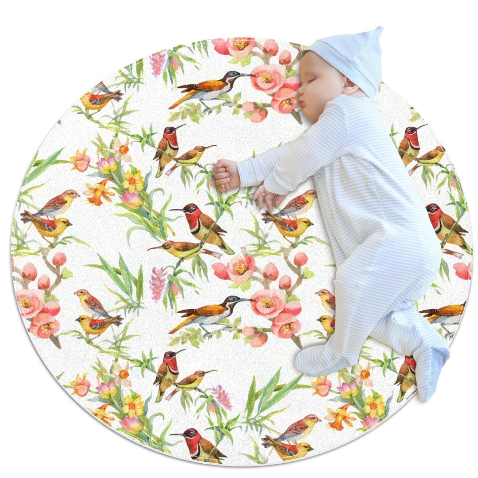 Tapis de salle de bain antidérapant oiseau exotique pour décorer le canapé ou une chambre rose