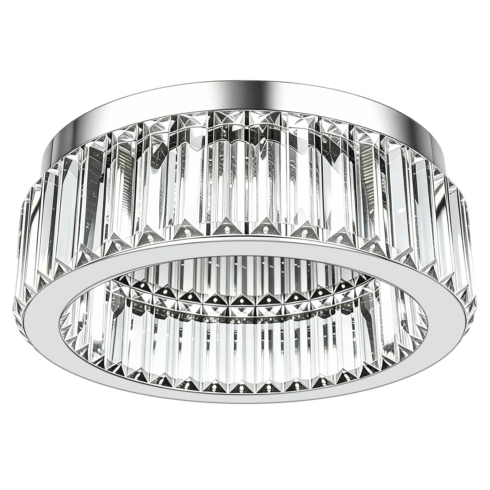 FRIDEKO HOME LED Ceiling Lights,Crystal Light Fittings Ceilings,32CM