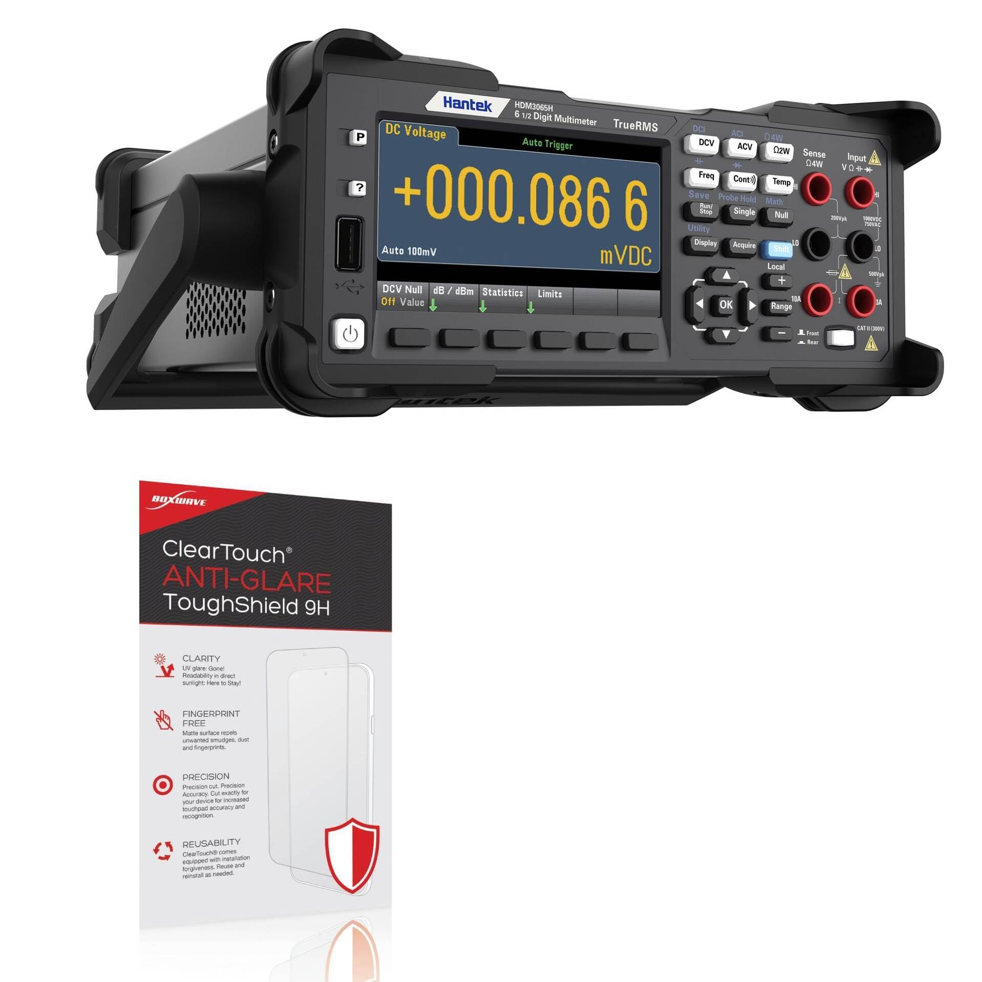 BoxWave Screen Protector Compatible With Hantek HDM3065H - ClearTouch Anti-Glare ToughShield 9H (2-Pack), Anti-Glare 9H Tough Flexible Film Screen Protector