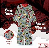 Vista 5 de Marvel Avengers conjunto de pijama de 5 piezas con ajuste holgado para niños, suave y lindo