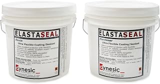 Panseal ELASTASEAL Flexible 2 Part Epoxy Coating – Elastomeric & Corrosion Resistant, Excellent for HVAC Areas with High Vibration, Expansion Joints, Concrete Cracks (1 Gallon)