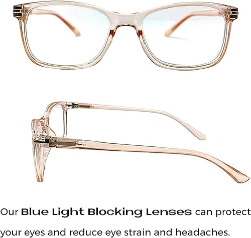 Miniatura 3 de Readerest - Anteojos de lectura con bloqueo de luz azul (rubor, aumento de 2.25), para computadora, con lente reflectante fina, antirreflejo, para