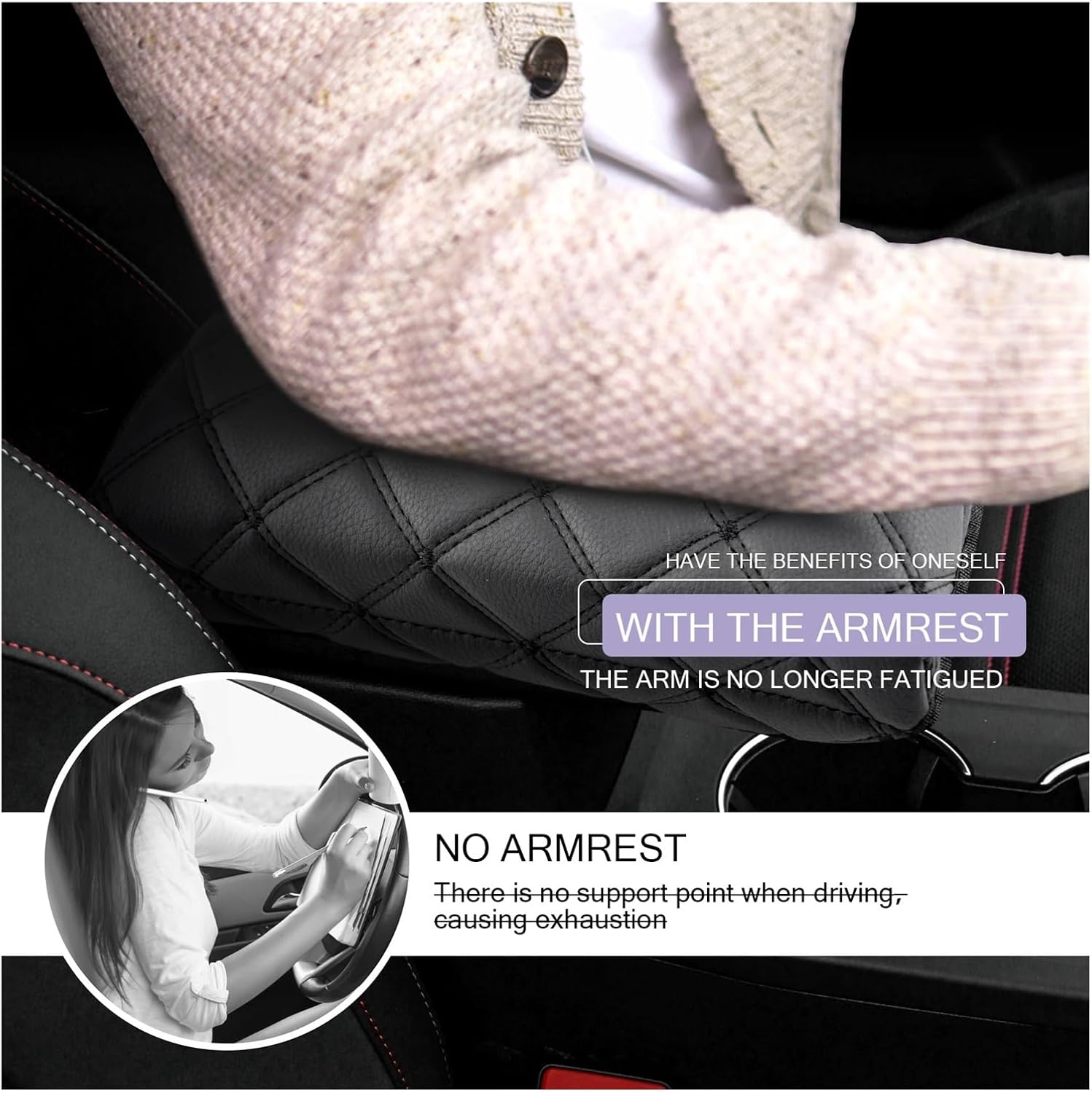 Car Armrest Box Cover Compatible with Renault Arkana 2021 2022 2023 Central Control Container Pad Auto Interior Arkana Accessories