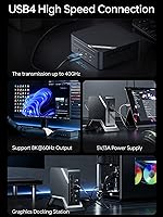 Vista 4 de MINISFORUM UM773 Lite Mini PC AMD Ryzen 7 7735HS(8C/16T, up to 4.75GHz) Barebone Version with AMD Radeon 680M Micro Computer, 2X HDMI 1x USB4