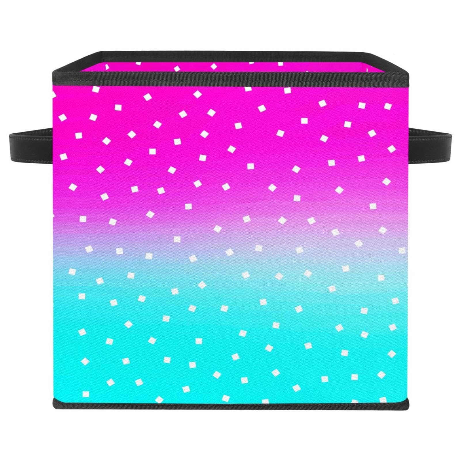 Panier de rangement en tissu avec poignées solides pour optimiser l'espace