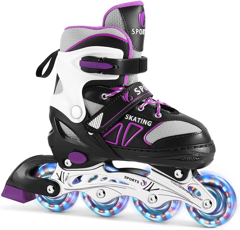 Patins à roulettes en Ligne pour Enfants/Jeunes en différentes Tailles et Couleurs - Patinages à roulettes jusqu'à 3 Tailles verstellba Patinages à roulettes