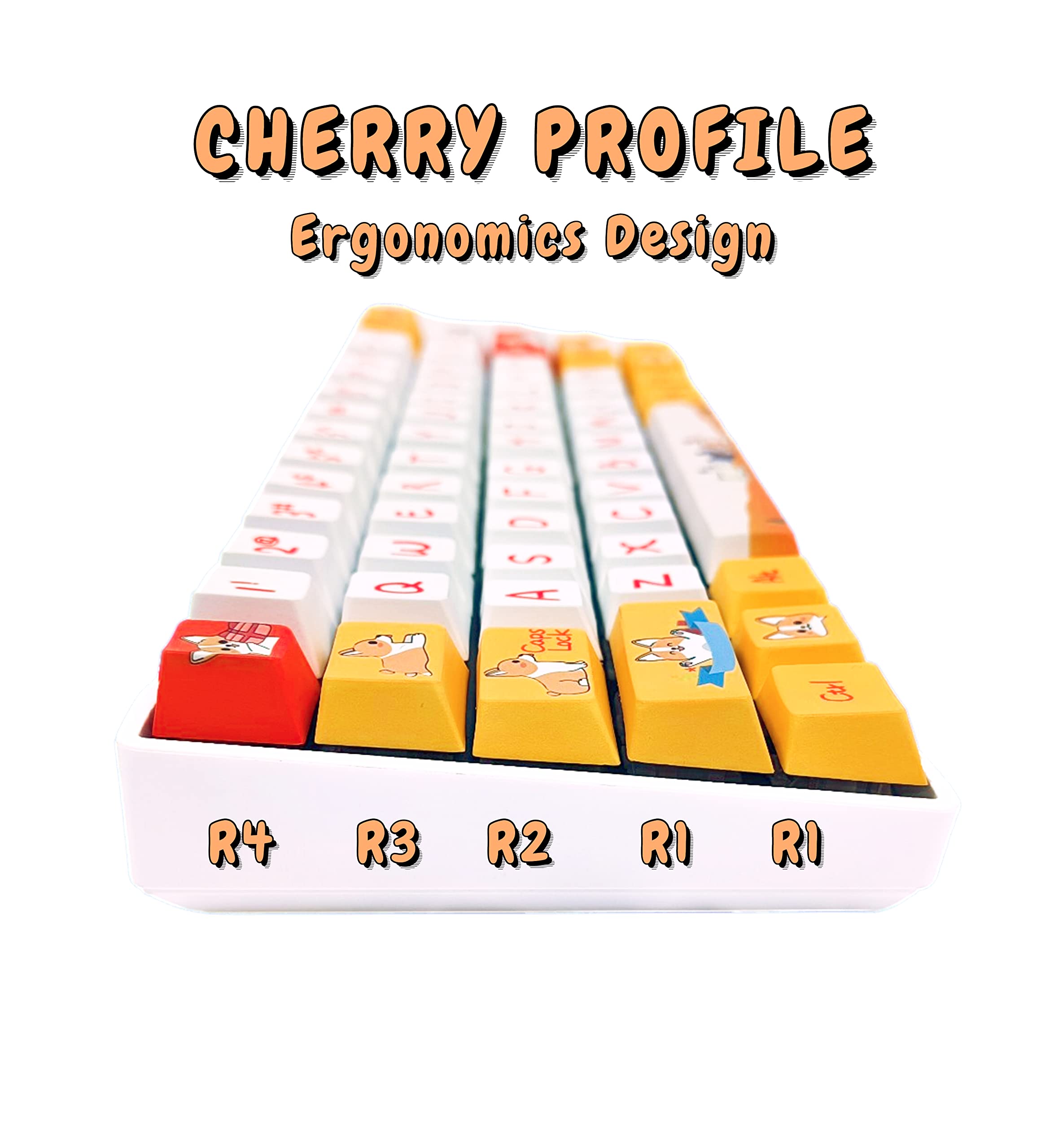 Amazon.com: POPKEEY Corgi Dog Japanese Keycaps for Cherry MX