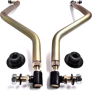 HD Switch - Adjustable LH/RH Steering Drag Link Set fits 436884 & 436885 Husqvarna Craftsman AYP Poulan Pro Jonsered RedMax, fits 532436884 & 532436885, 583513301 & 583513401 +Plus 2 Sector Gear Caps