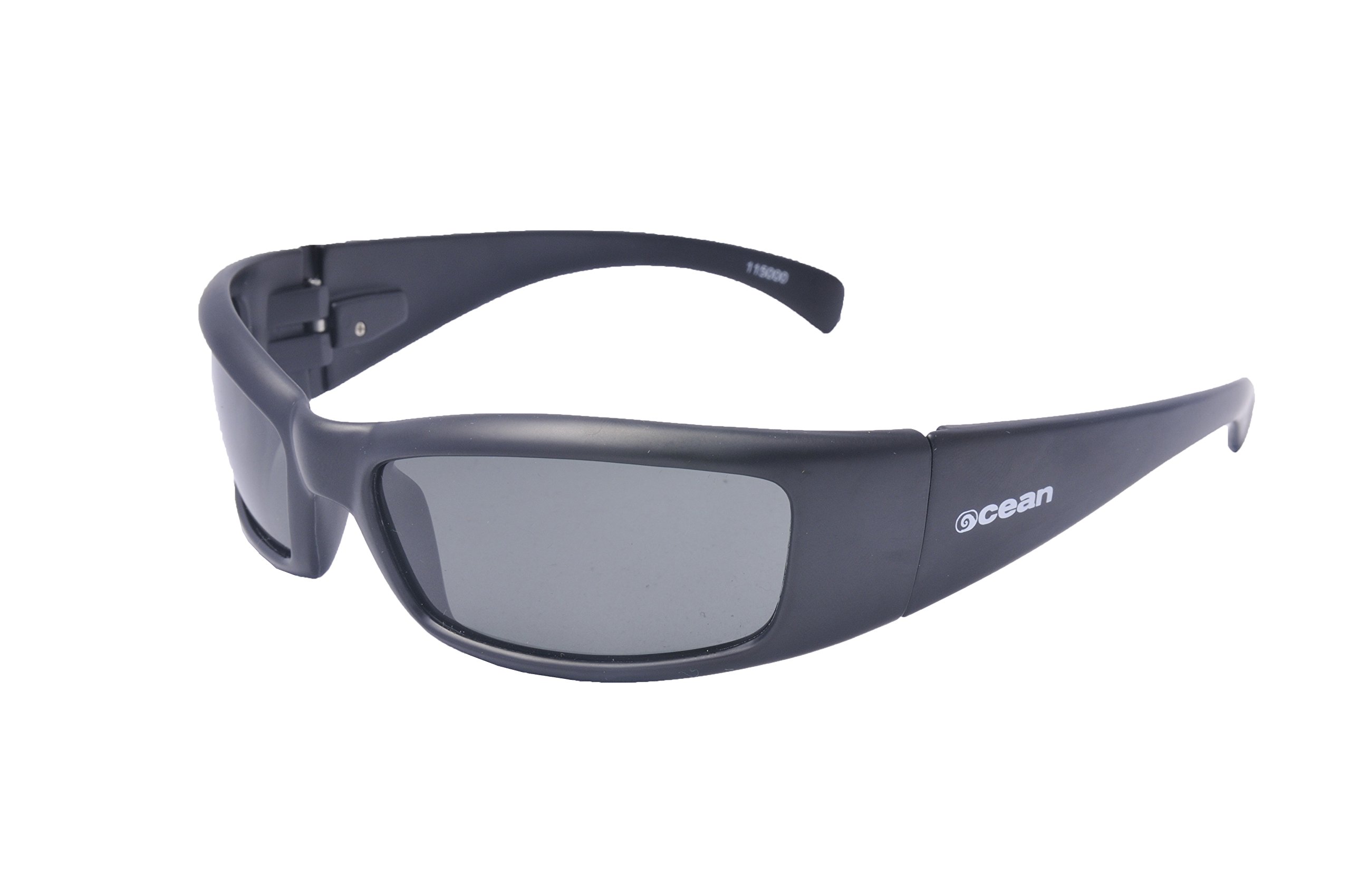 Ocean Sunglasses Mundaka - Gafas de Sol polarizadas - Montura : Negro Mate - Lentes : Ahumadas (11500.0)