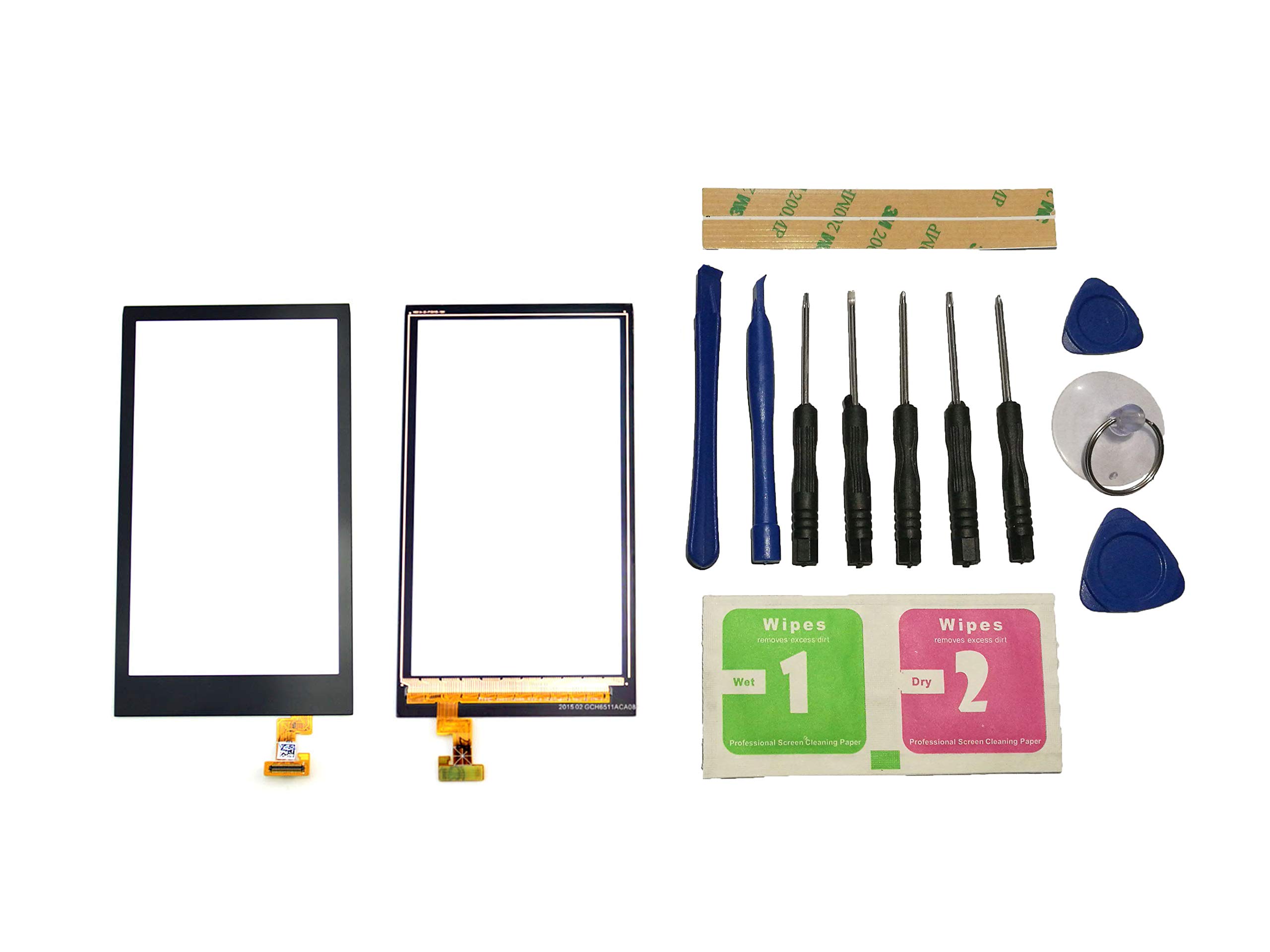 Flügel for HTC Desire 510 D510 Touch Screen Digitizer Front Glass Black (No LCD) Repair Replacement Part + Tools + Adhesive