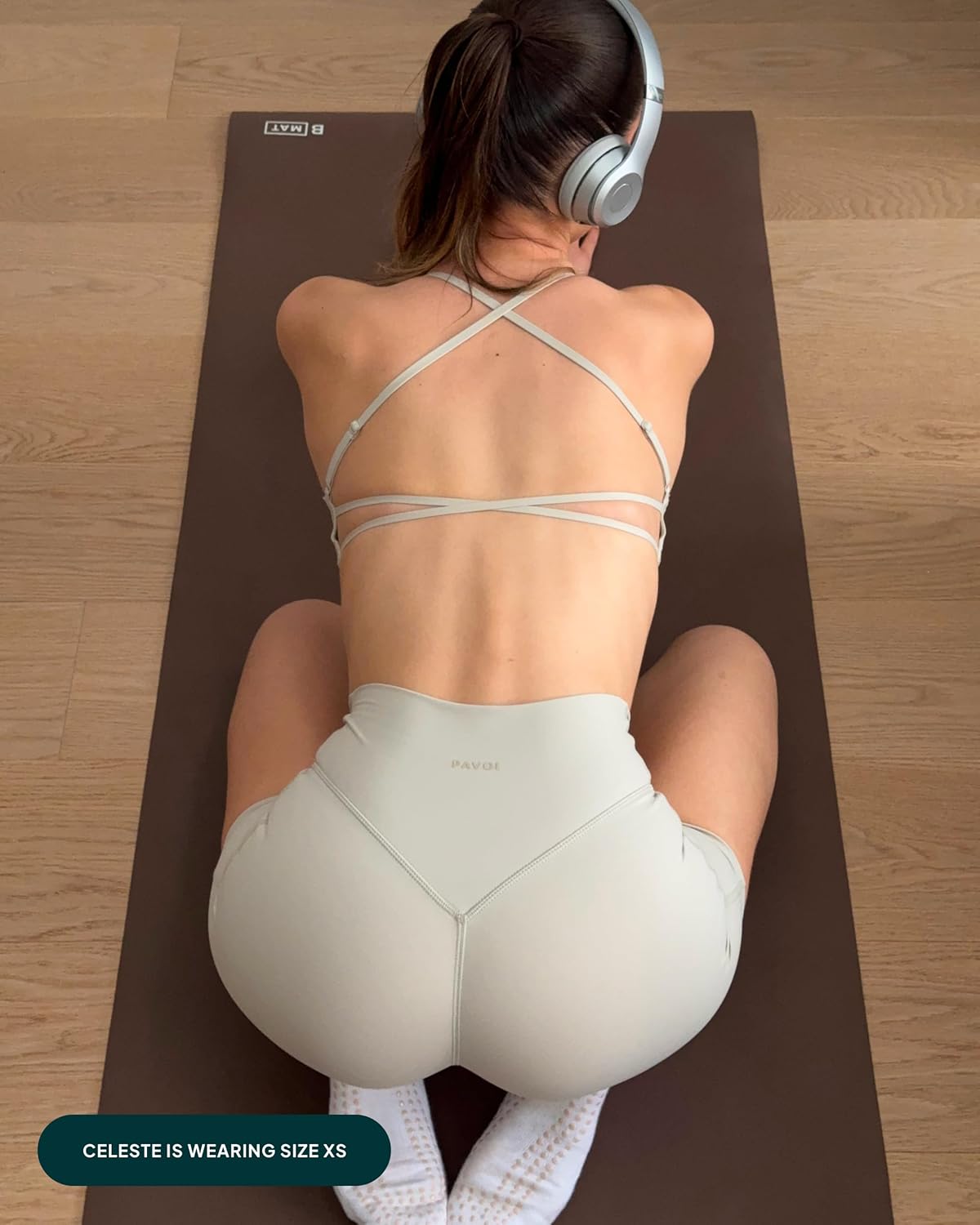 PAVOI ACTIVE Open Back Strappy Yoga Workout Bras for Women - Low Support Criss-Cross Sports Gym Bra Removable Pads - FlexFlow - Image 3