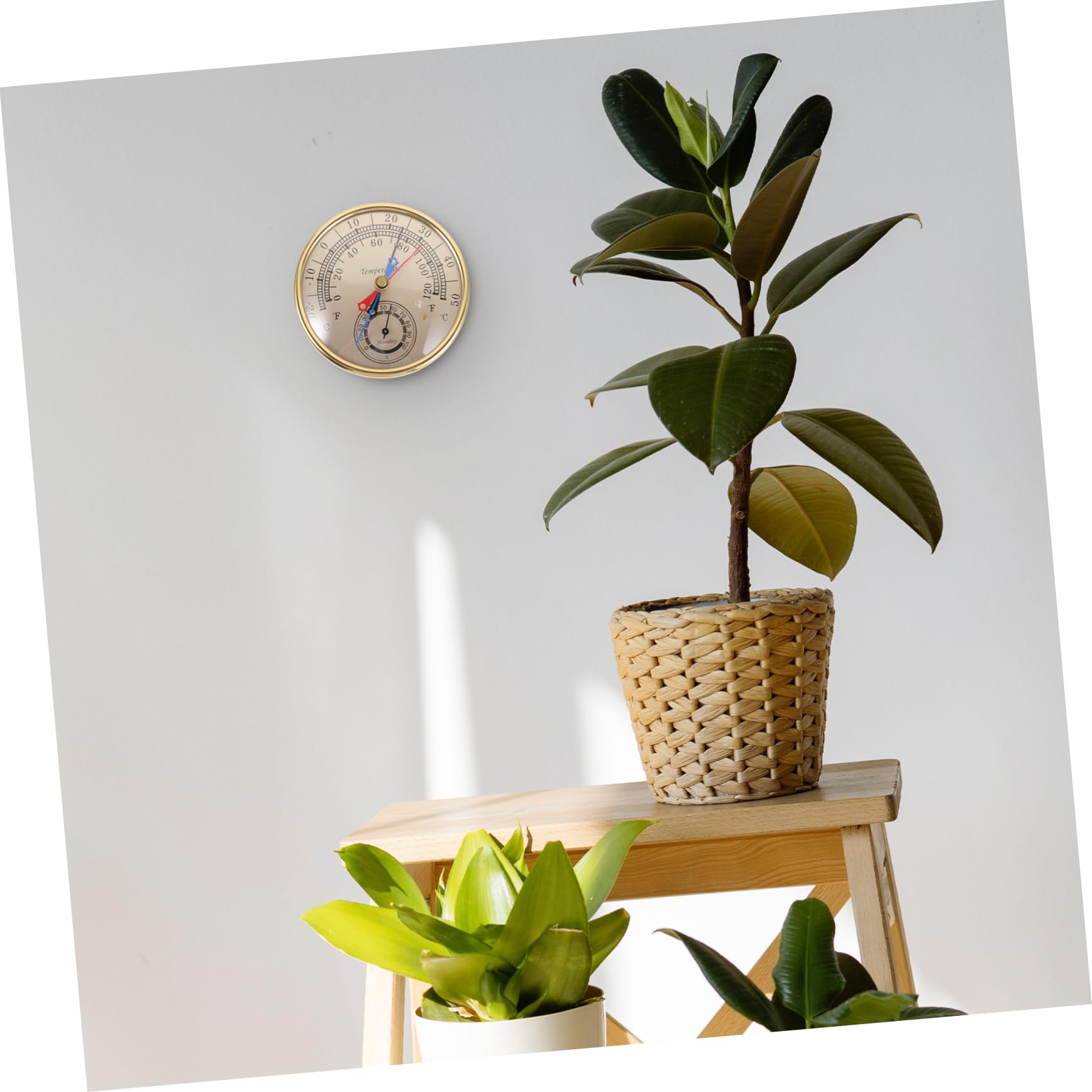 Kisangel 4 Pièces Thermohygromètre Thermomètre Maximum Et Minimum Hygromètre Horloges De Jardin Extérieures Étanches Météo Hygromètre De Température Thermomètres De Plein Air Un Verre