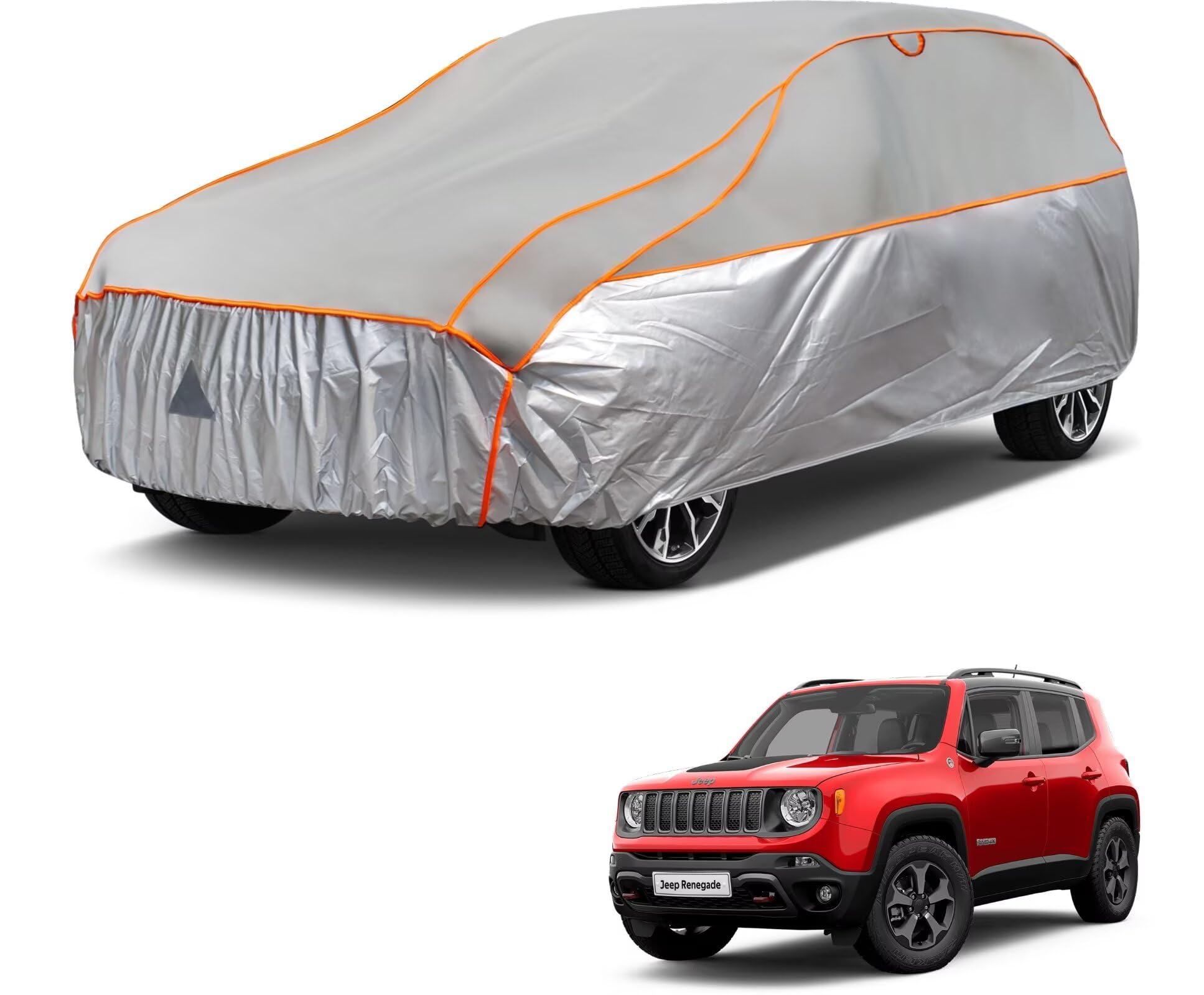 Telo Copriauto Antigrandine Per Jeep Renegade - Impermeabile, UV, Con Cerniera, Taglia Personalizzata - Foto 10