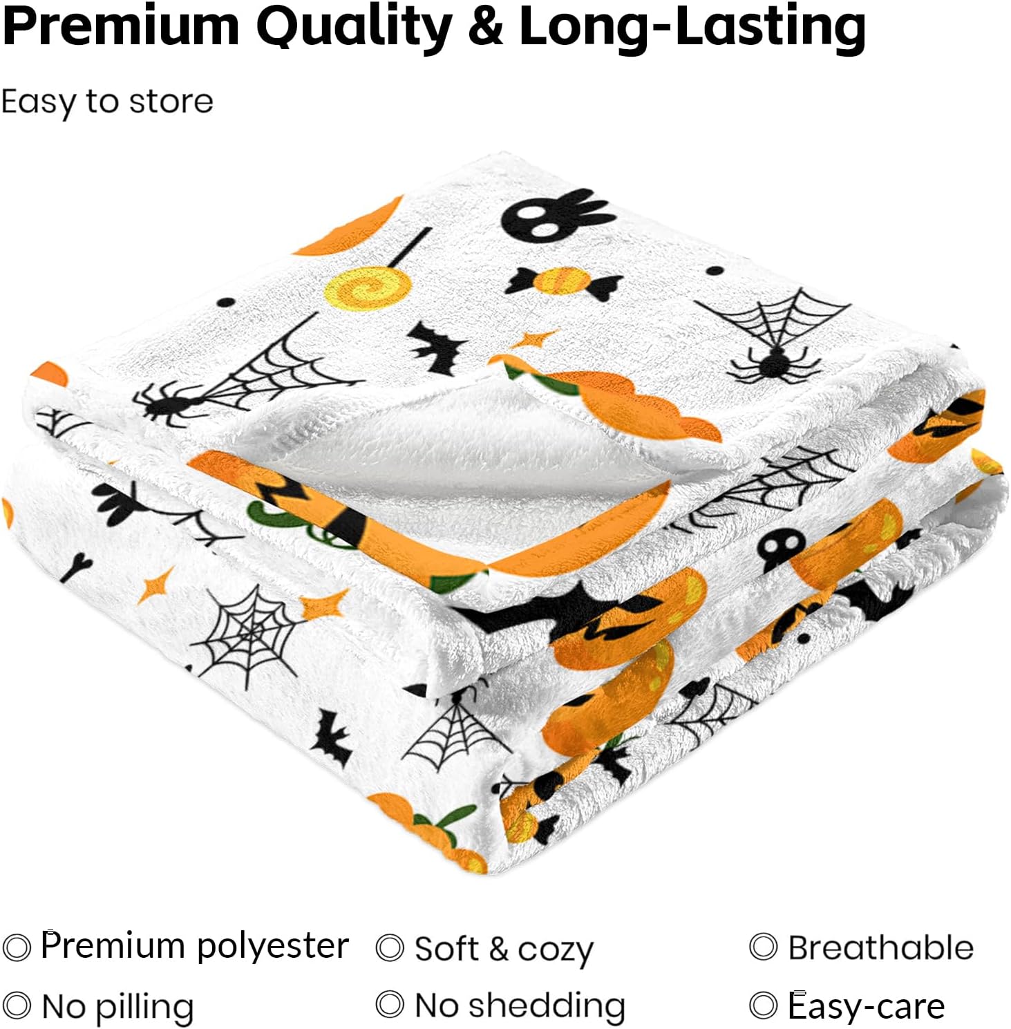 Halloween Pumpkin Blanket, Fall Decorations Blanket, 40x60inches image 4
