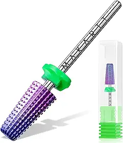 Makartt Brocas de unhas 5 em 1 – Haste de 3/81.3 cm Broca afunilada de carboneto de tungstênio para remoção rápida de unhas de acrílico, gel rígido e cutículas, brocas profissionais de arquivo