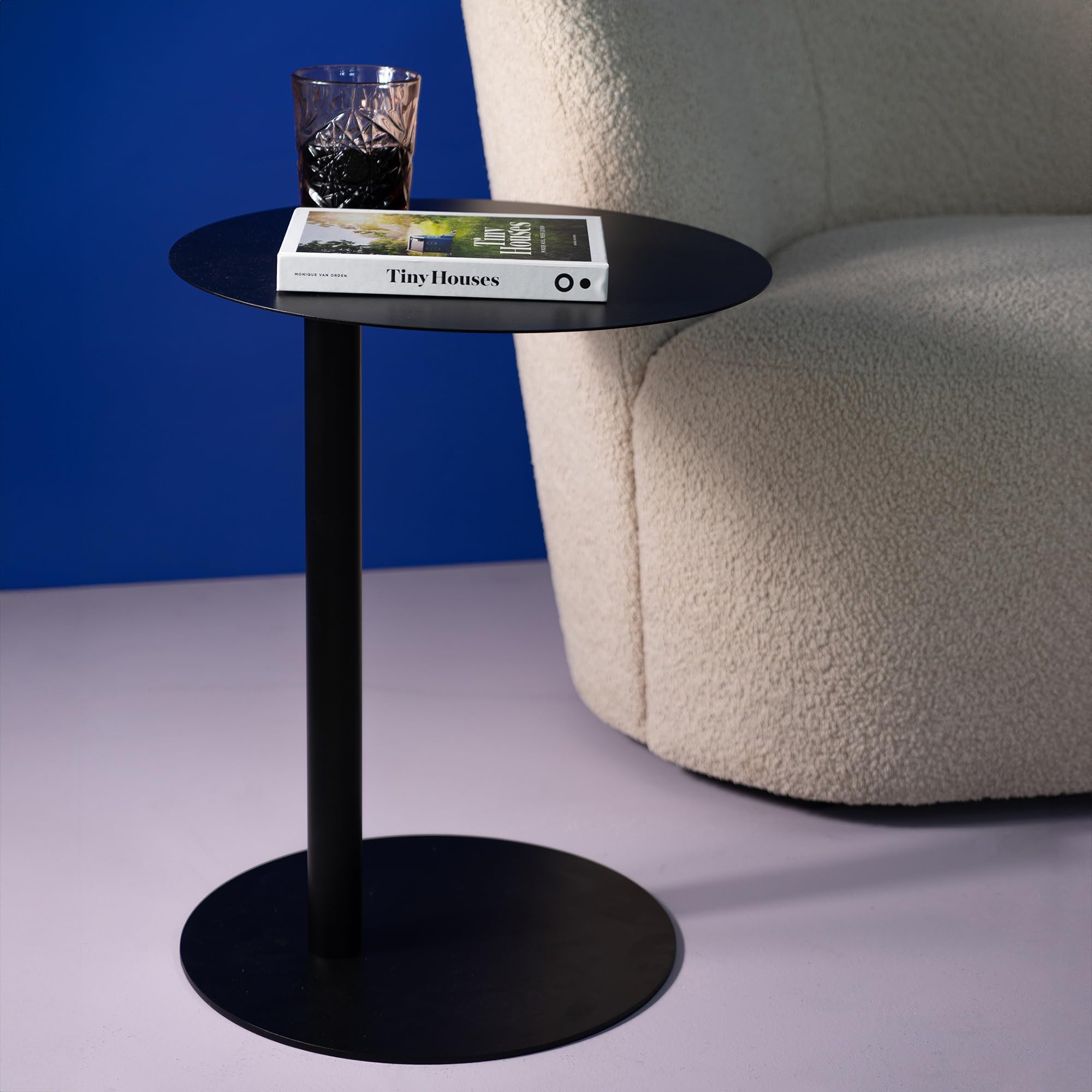 Spinder Design Mero Side Table, Metallo, Nero, Taglia Unica