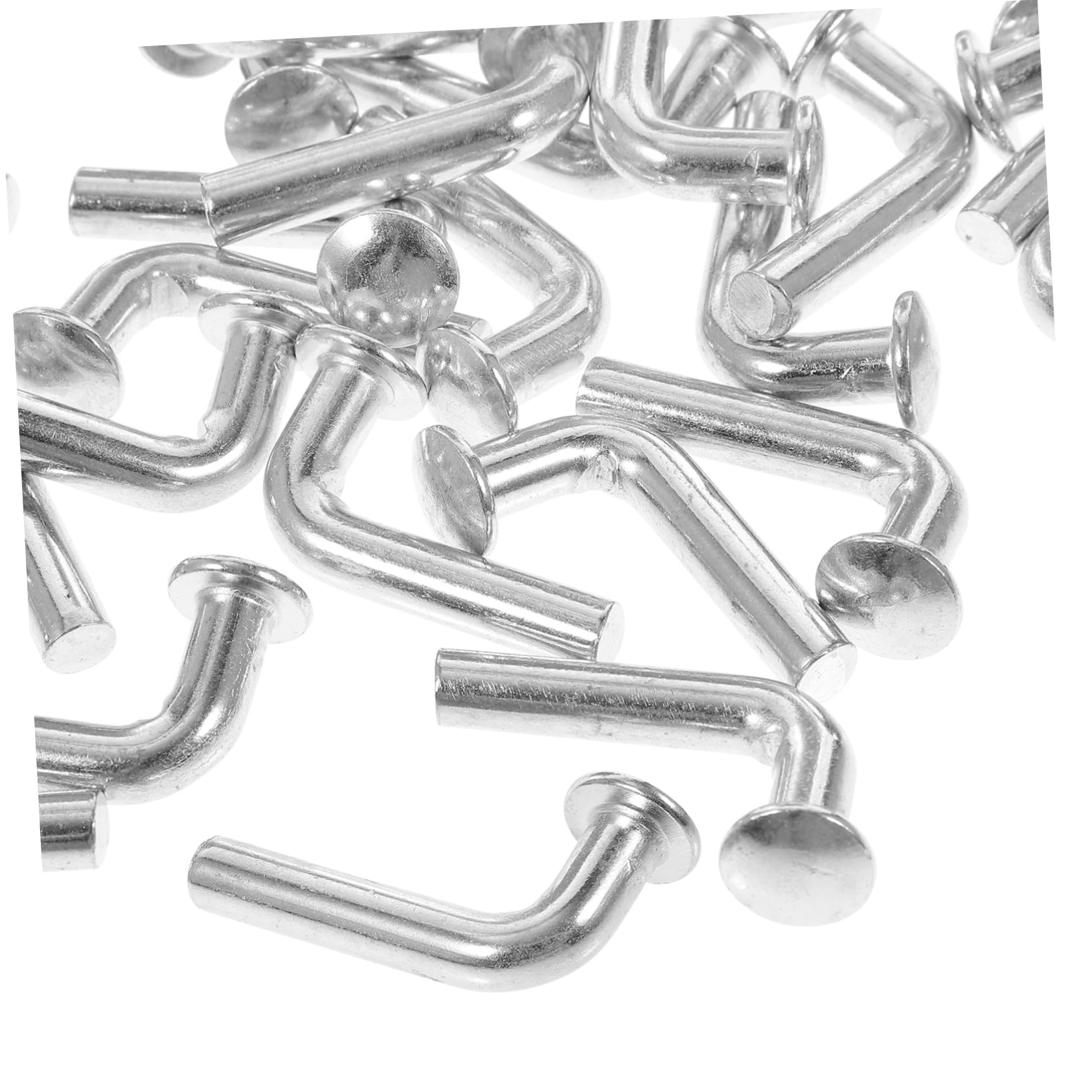 Zerodeko Pestillos Galvanizados Deber Ganchos Para Palets Tornillo Seguridad Accesorios Para Estanterías De Palets Anclas De Estante De Paleta Planchar Plata 100 Piezas*4