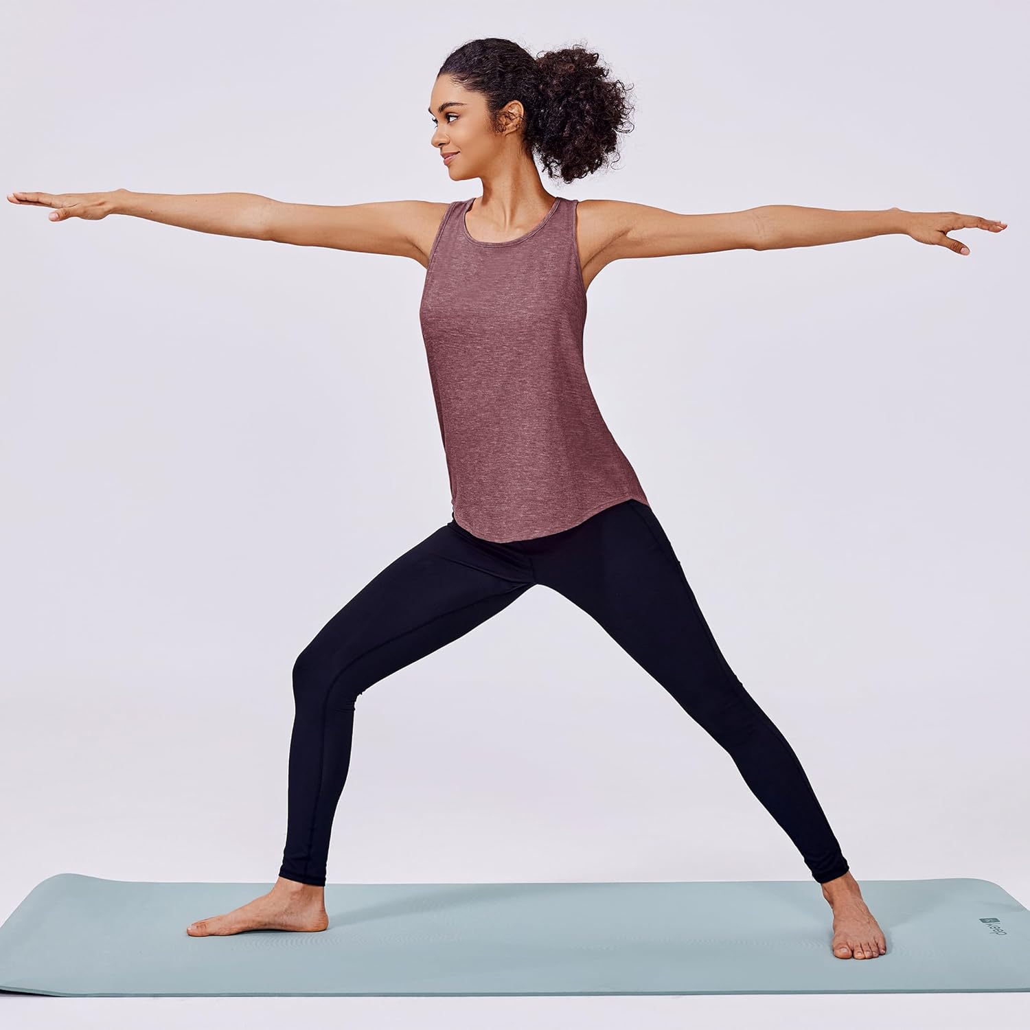 PINSPARK Workout Tops for Women Racerback Tank Top Pack Sleeveless Athletic Running Tops Loose Gym Shirt Quick Dry Yoga Tank - Image 4