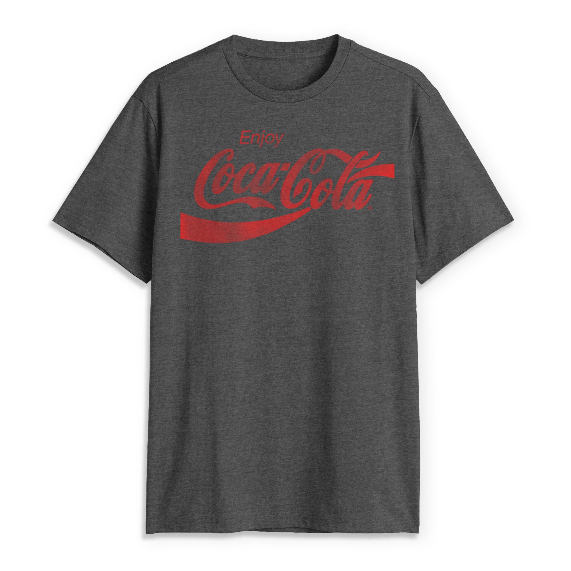 Coca-Cola Men's Eighties Coke Short Sleeve T-Shirt, Charcoal