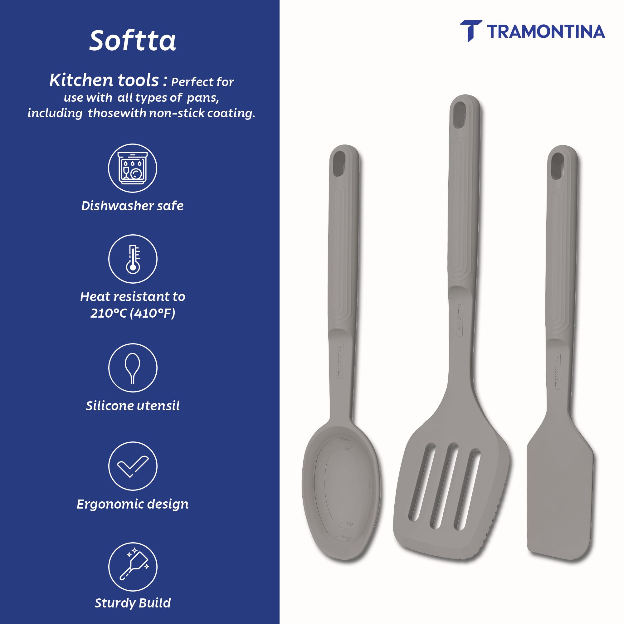 Tramontina Softta Silicone Kitchen Tools Set -5
