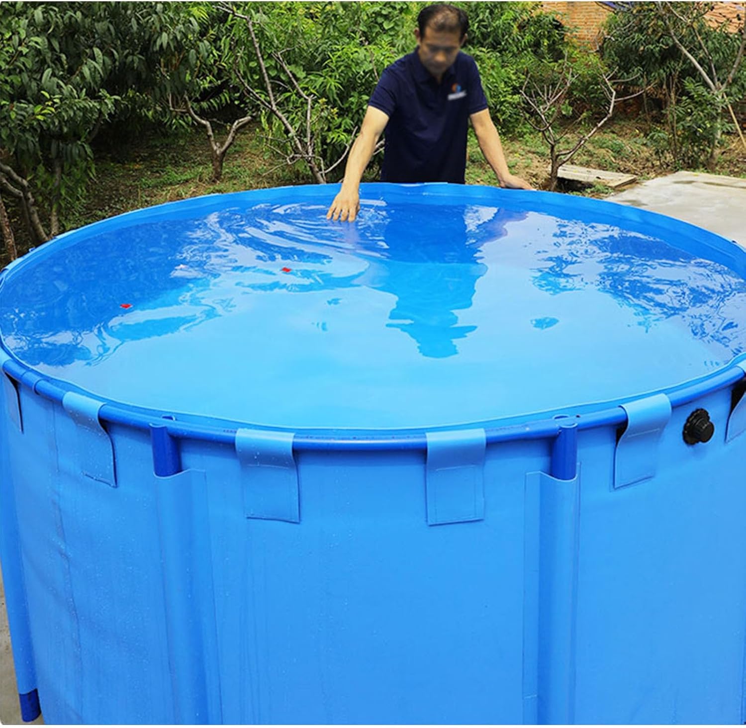 Foldable Kiddie Pool for Toddlers & Kids (Ages 1-12) - 13ft Oval Inflatable Swimming Pool for Internal/External Use, 7000L Capacity, Perfect for Summer Fun!