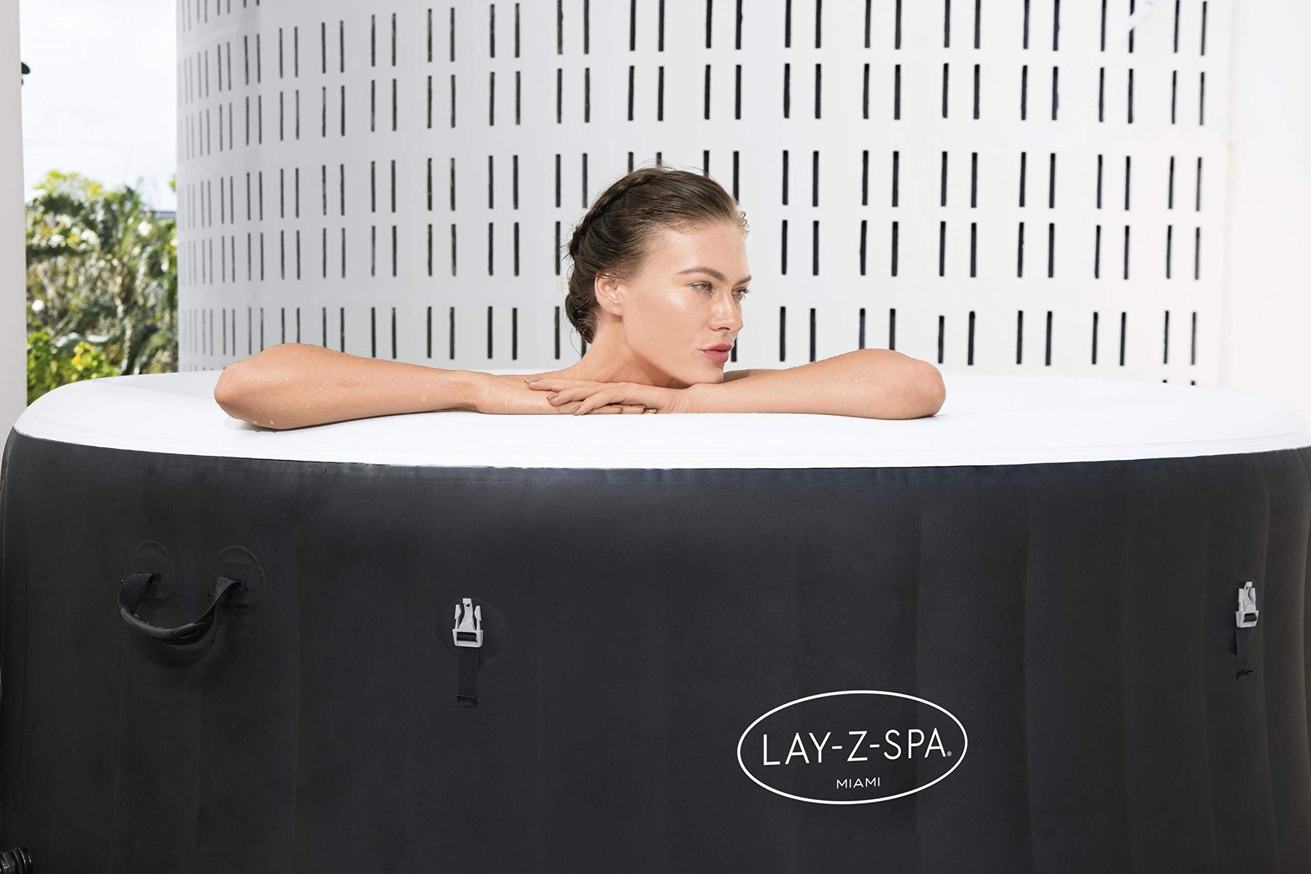 Bestway 60001 Minipiscina idromassaggio gonfiabile Miami Lay-Z-Spa AirJet