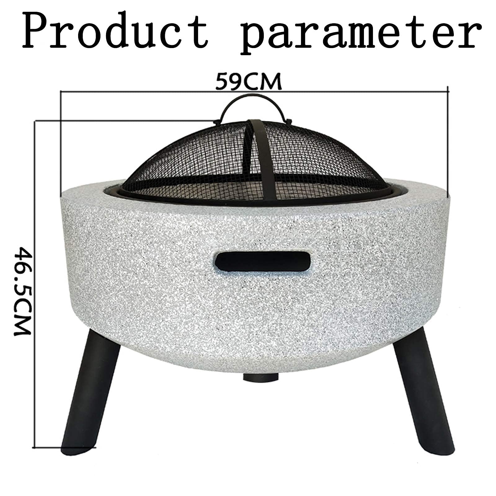 Braciere da Esterno Barbecue/Braciere Riscaldatori da Esterno e bracieri BBQ Grill Braciere Ciotola con griglia per Campeggio Picnic Falò