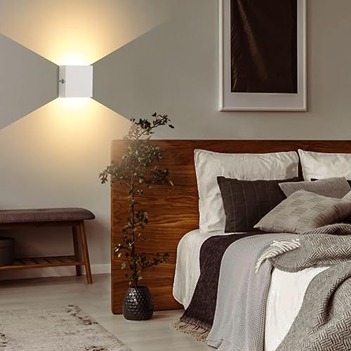 Miniatura 9 de Lightess LG9939113 - Aplique de pared LED con control táctil, funciona con pilas, lámpara de pared para interiores regulable, recargable, color