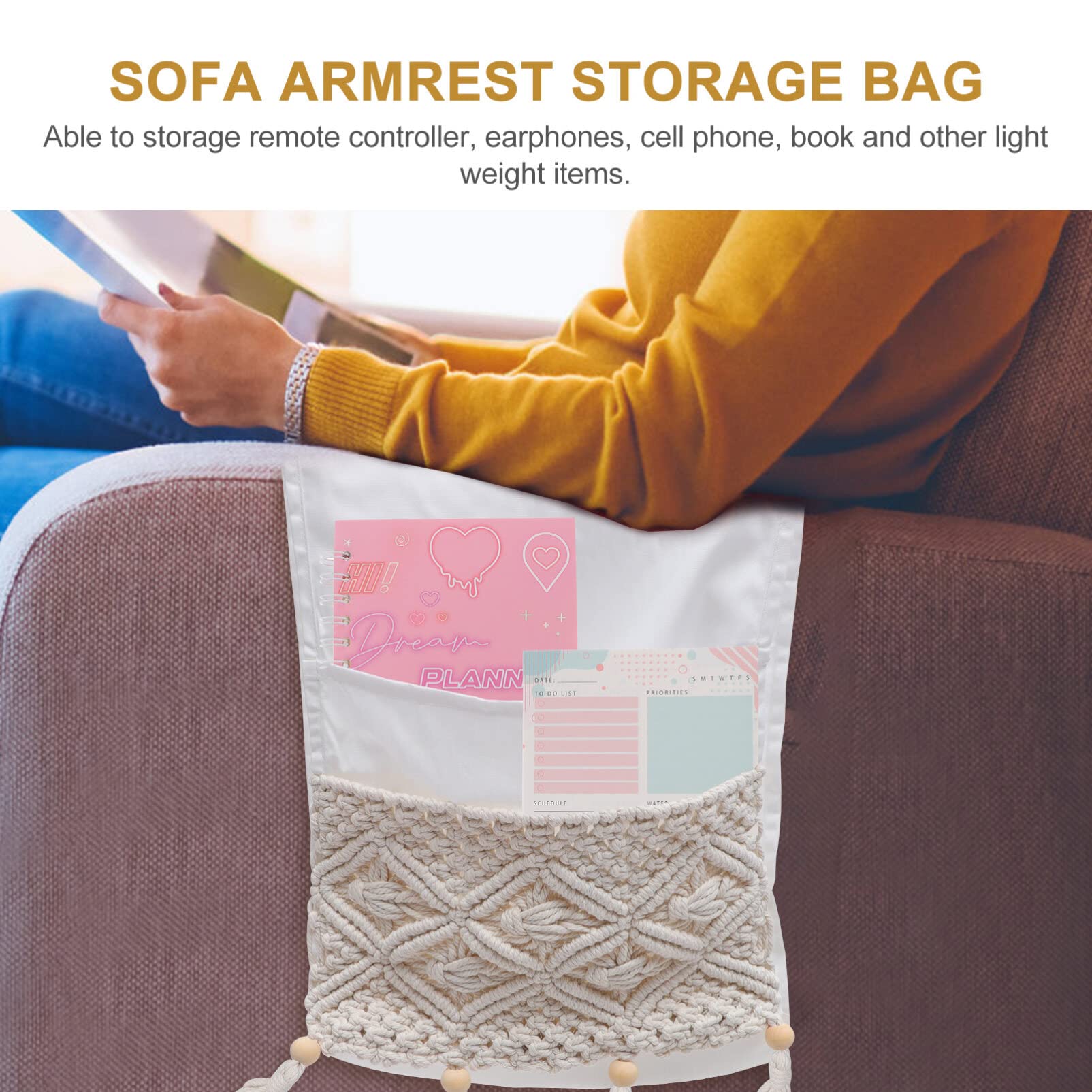 Borsa Organizer Per Bracciolo Divano | Tasche Multiuso Lavabile In Tessuto Oxford | Portaoggetti Per Soggiorno