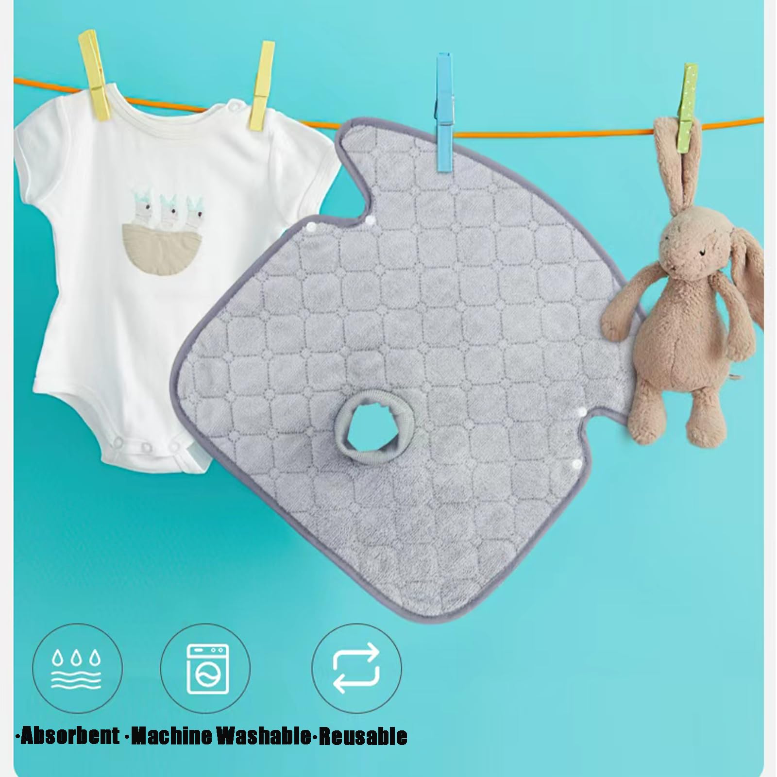 PandaEar Paquete de 2 protectores de asiento de coche para entrenamiento de orinal, almohadillas impermeables para asiento de coche y protector de cochecito para bebés y niños pequeños, lavable a