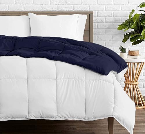 Miniatura 2 de Juego de edredón reversible de 3 piezas, 100% algodón, cosido en caja, alternativo, acolchado con 2 fundas de almohada, relleno de 500 GSM para